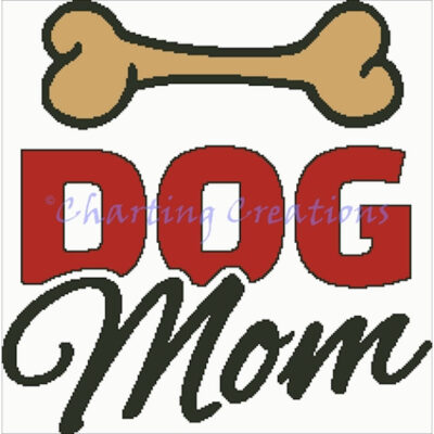 Dog Mom Silhouette (Charting Creations)