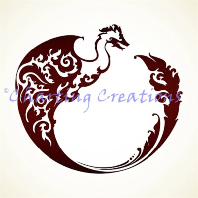 Dragon Circle Silhouette (Charting Creations)