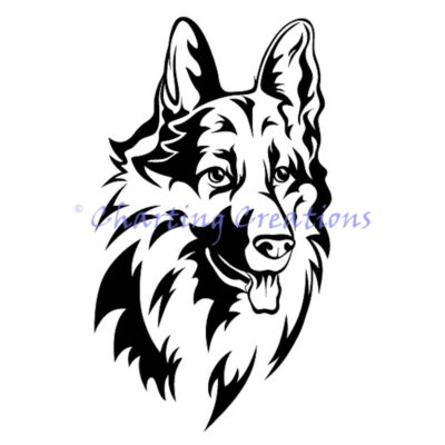German Shepherd Silhouette (Charting Creations)