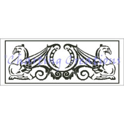Griffin Pair Silhouette (Charting Creations)