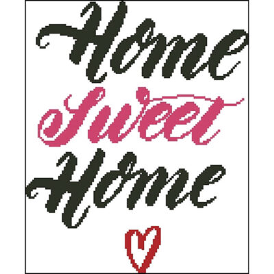 Home Sweet Home Silhouette (Charting Creations)