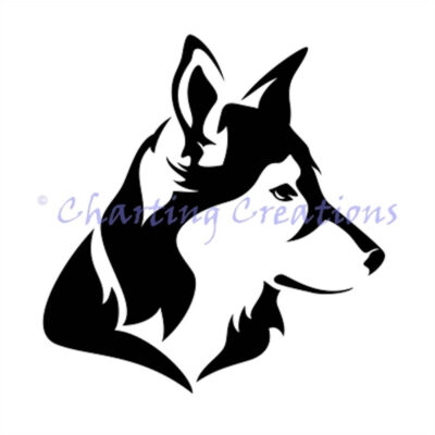 Husky Silhouette (Charting Creations)