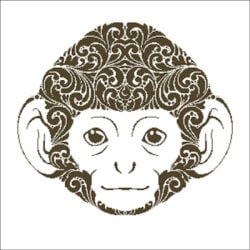 Monkey Silhouette (Charting Creations)