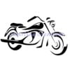 Motorcycle Silhouette WM Motorcycle Silhouette (Charting Creations)