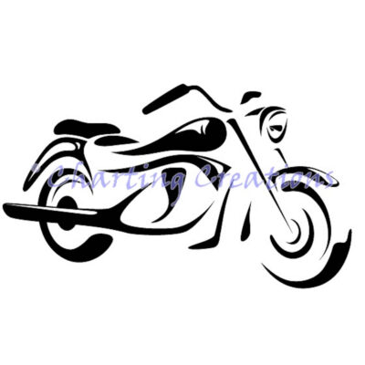 Motorcycle Silhouette (Charting Creations)