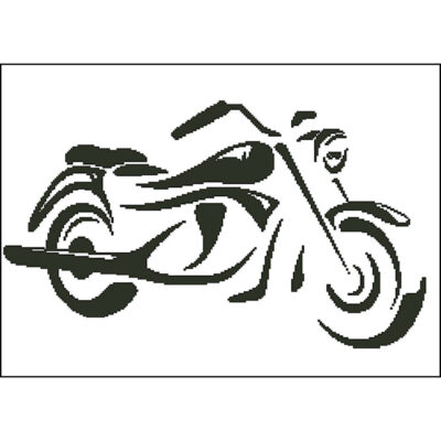 Motorcycle Silhouette (Charting Creations) - Image 2
