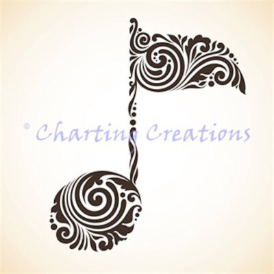 Music Note Silhouette (Charting Creations)