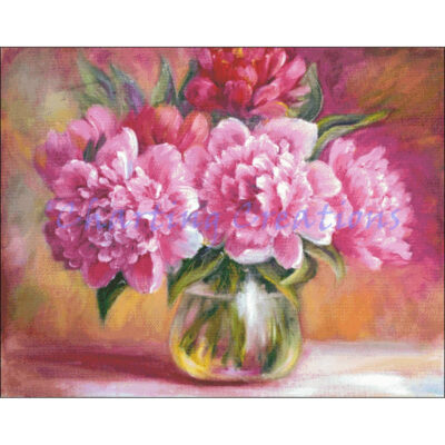 Peonies In A Vase (Charting Creations)