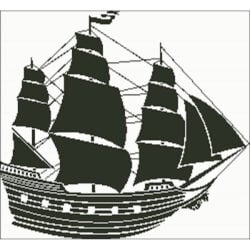 Pirate Ship Silhouette (Charting Creations)