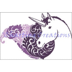 Pretty Unicorn Silhouette (Charting Creations)