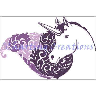 Pretty Unicorn Silhouette (Charting Creations)
