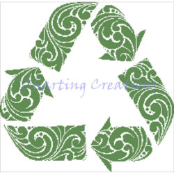 Recycle Silhouette (Charting Creations)