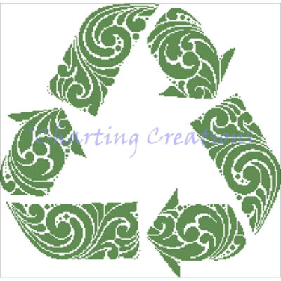 Recycle Silhouette (Charting Creations)