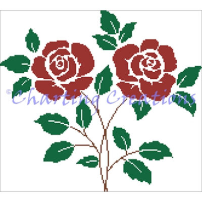 Roses Silhouette (Charting Creations)