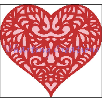 Silhouette Heart (Charting Creations)