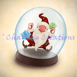 Snow Globe Santa (Charting Creations)