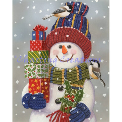 Snowman With Presents (William Vanderdasson)