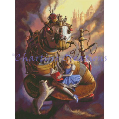 Steampunk Alice And Caterpillar (Sandra Chang-Adair)