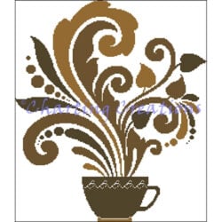 Teacup Silhouette 1 (Charting Creations)