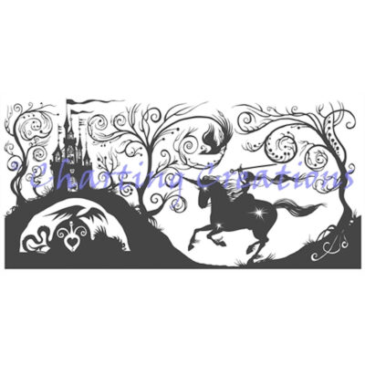 The Triumphant Ride Silhouette Large  (Charting Creations)