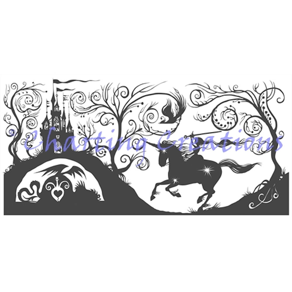 The Triumphant Ride Silhouette Large  (Charting Creations)