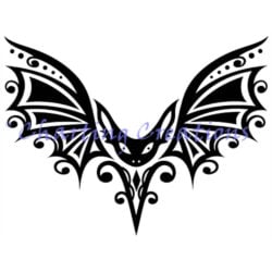 Tribal Bat Silhouette (Charting Creations)