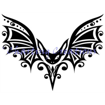 Tribal Bat Silhouette (Charting Creations)