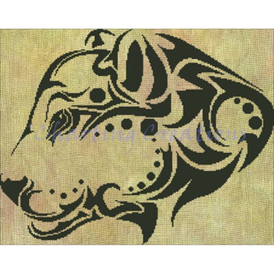 Tribal Jaguar Silhouette (Charting Creations)