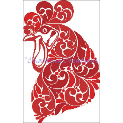 Year Of The Rooster Silhouette (Charting Creations)