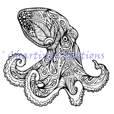 Zentangle Octopus Silhouette (Charting Creations)