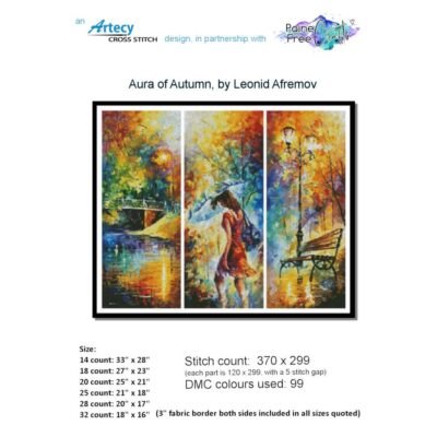 Aura of Autumn (Afremov/Artecy) - 18 count EC ready-to-ship kit (PDF+Printed Chart included)