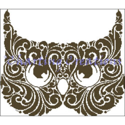 Owl Mask Silhouette (Charting Creations)