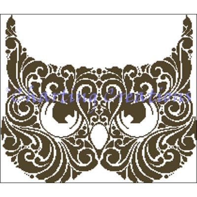 Owl Mask Silhouette (Charting Creations)