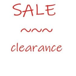 Items on sale or clearance