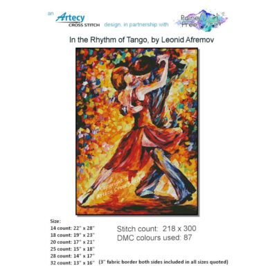 In the Rhythm of Tango (Artecy) - 25 count EC ready-to-ship kit (PDF+Printed Chart included)