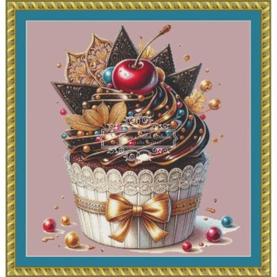 Chocolate Cherry Cupcake 1 (Dream Cafe Art)