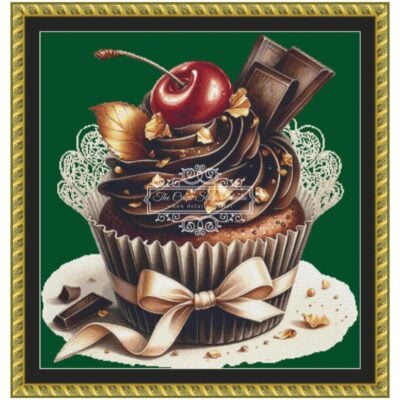 Chocolate Cherry Cupcake 2 (Dream Cafe Art)