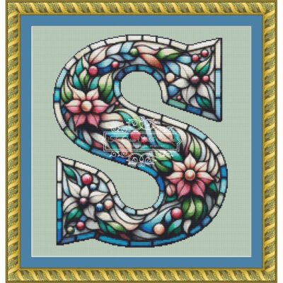 Floral Alphabet S (SNIPPET) (Anna Baldina)