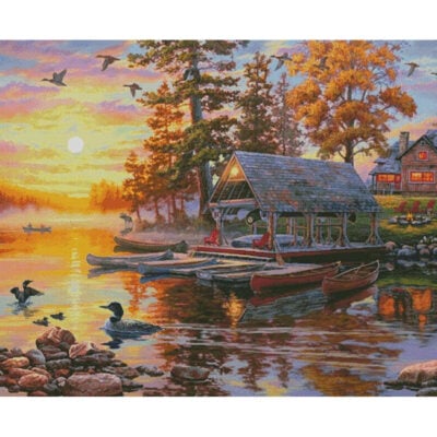 Canoe Camp Buffalo (Large) (Darrell Bush)