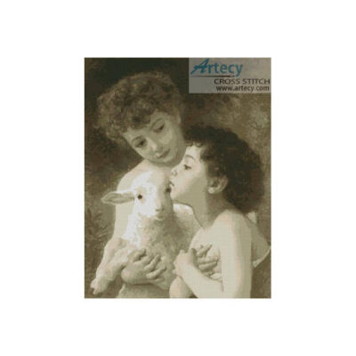 Children with Sheep (William Bougereau)