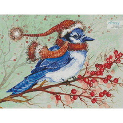 Christmas Blue Jay (Michelle Palmer)