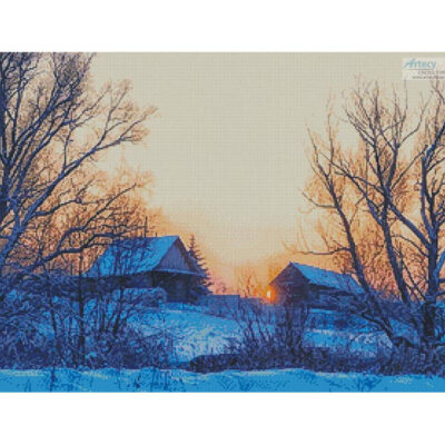 Colourful Winter Sunrise (moderate north wind - Pixabay)