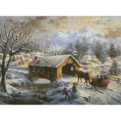 Covered Bridge in Winter (Nicky Boehme/ Art Licensing Int'l)