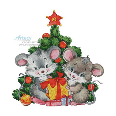 Cute Christmas Mice (Lena Faenkova)