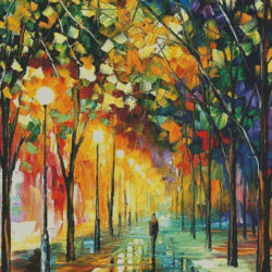 Fantastic Green Dreams (Large) (Leonid Afremov)