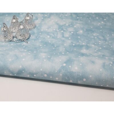 Fabric Flair - "Snow on Aqua"