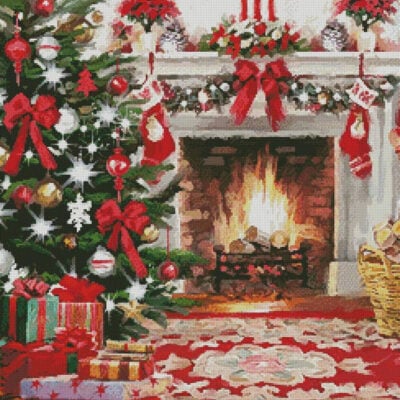 Christmas Hearth Square (The Macneil Studio)
