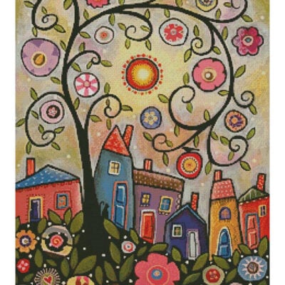 Collage Tree Village (Karla Gerard/ artlicensing)