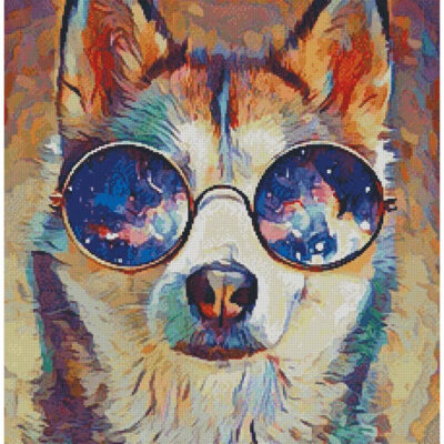 Cool Abstract Husky (Pretty Sleepy Art)