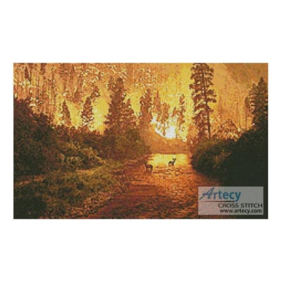 Deer in Forest Fire (www.wpclipart.com)